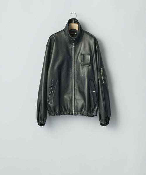 ssstein / シュタイン】SHEEP LEATHER FLIGHT JACKET - BLACK | 公式