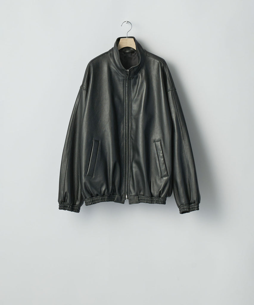 ssstein / シュタイン】SHEEP LEATHER STAND COLLAR JACKET - BLACK
