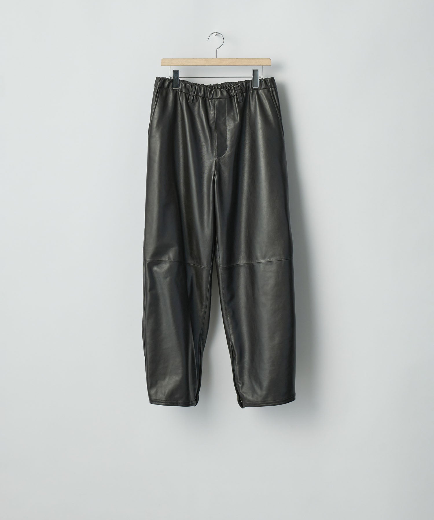 ssstein / シュタイン】SHEEP LEATHER EASY TROUSERS - GREY BROWN
