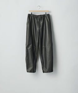ssstein / シュタイン】SHEEP LEATHER EASY TROUSERS - GREY BROWN