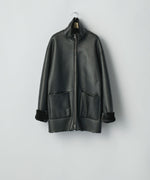 画像をギャラリービューアに読み込む, ssstein(シュタイン)のCUT-OFF MOUTON JACKET - BLACKの公式通販サイトsession福岡セレクトショップ
