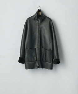 ssstein / シュタイン】CUT-OFF MOUTON JACKET - BLACK | 公式通販