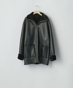 ssstein / シュタイン】CUT-OFF MOUTON JACKET - BLACK | 公式通販