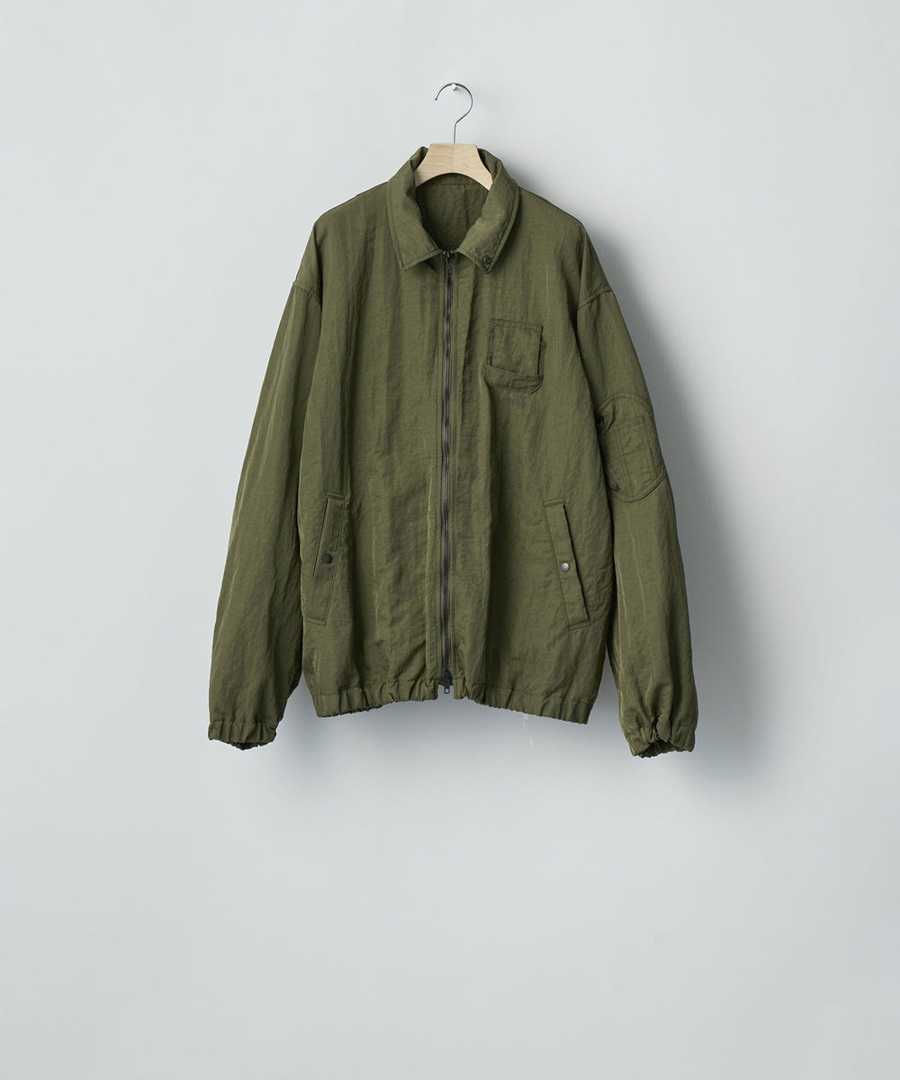 ssstein(シュタイン)のBIO WASHED NYLON OVERSIZED FIGHT JACKET - MILITARY KHAKIの公式通販サイトsession福岡セレクトショップ