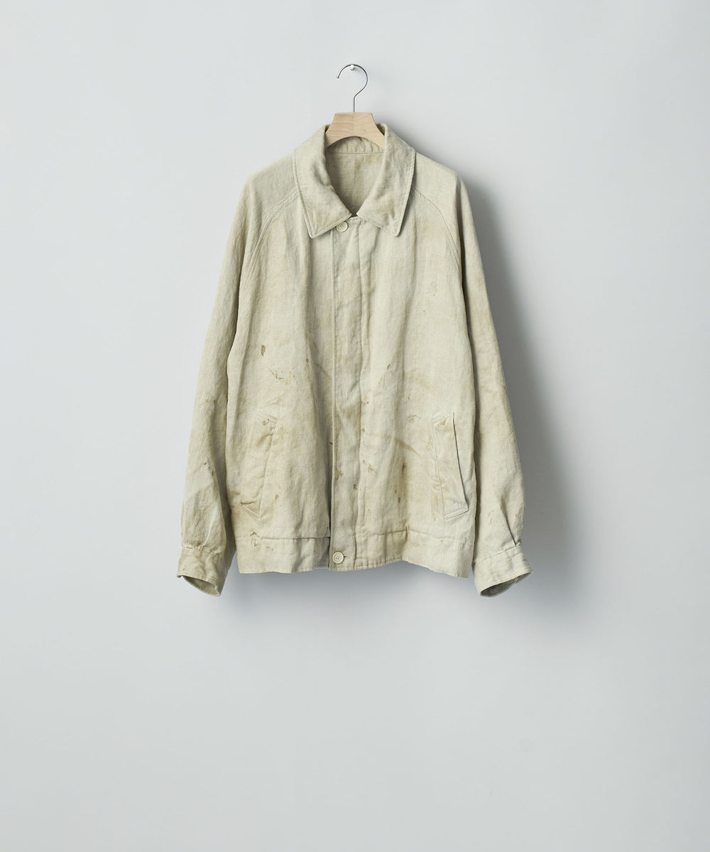 ssstein(シュタイン)のHEAVY LINEN HERRINGBONE ZIP JACKET - NATURALの公式通販サイトsession福岡セレクトショップ