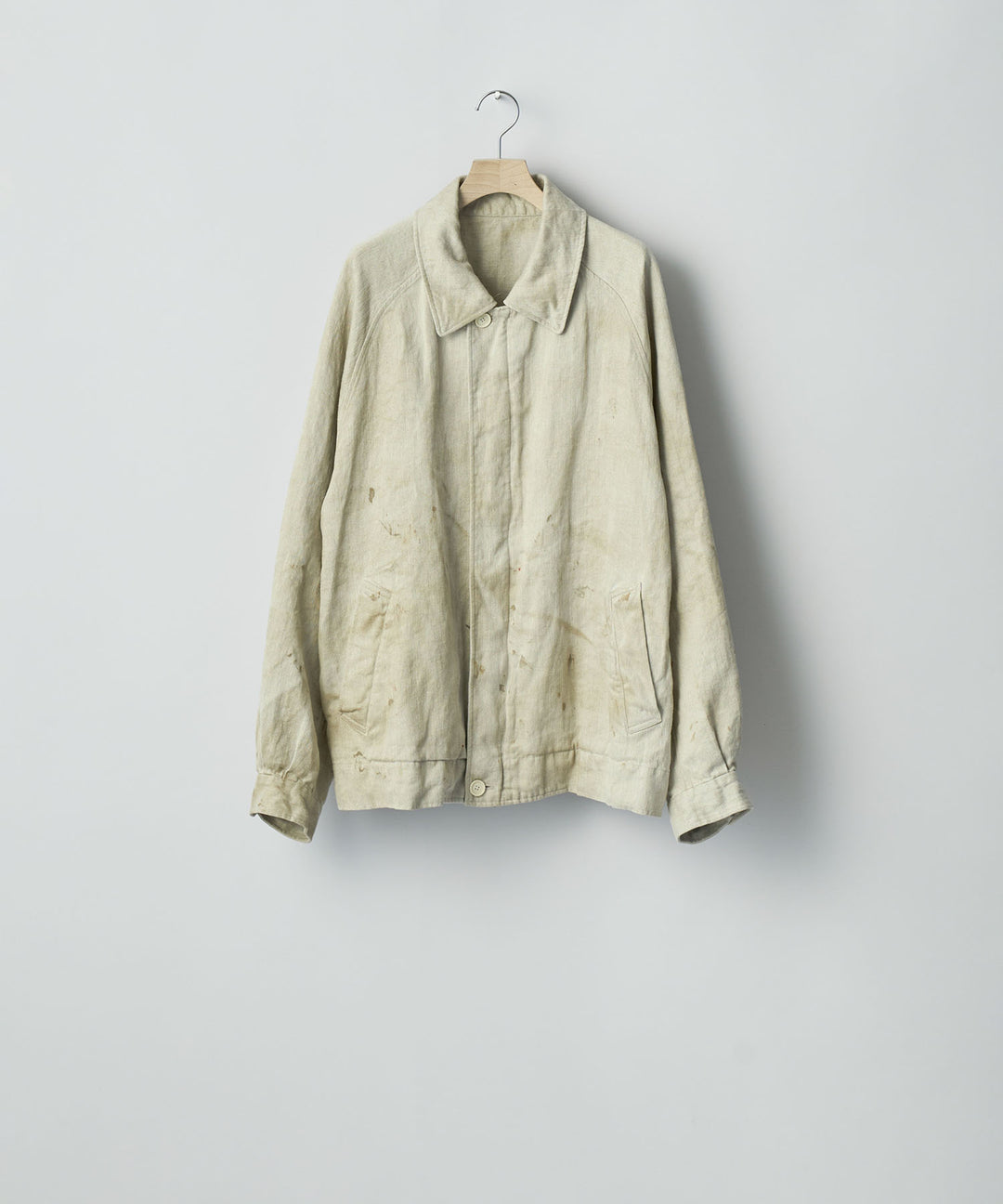 ssstein(シュタイン)のHEAVY LINEN HERRINGBONE ZIP JACKET - NATURALの公式通販サイトsession福岡セレクトショップ