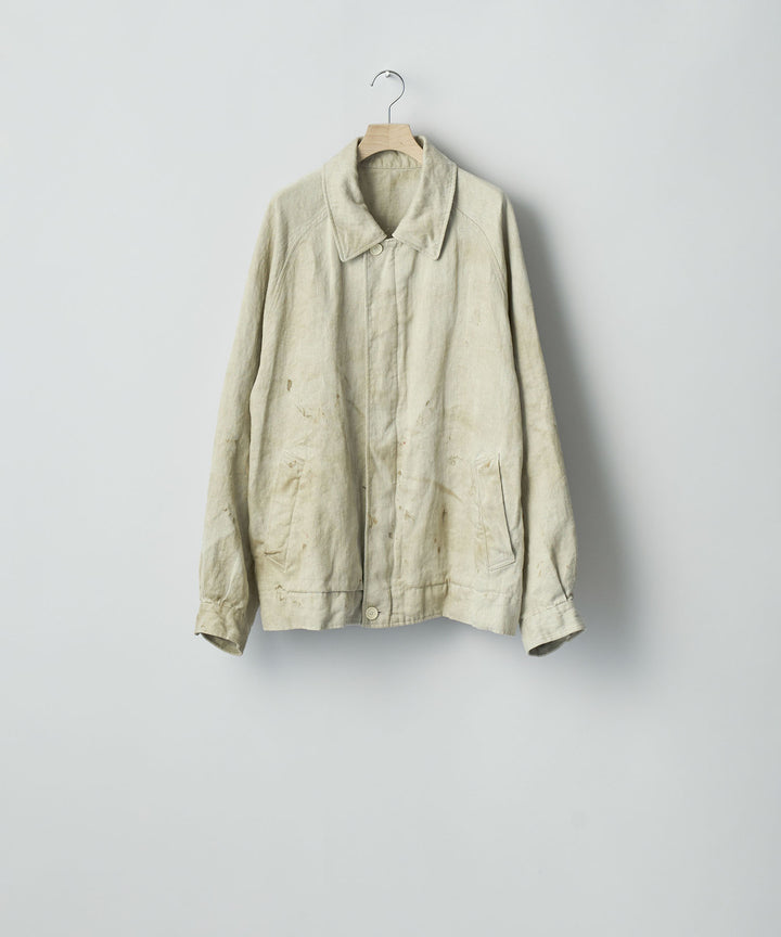 ssstein(シュタイン)のHEAVY LINEN HERRINGBONE ZIP JACKET - NATURALの公式通販サイトsession福岡セレクトショップ