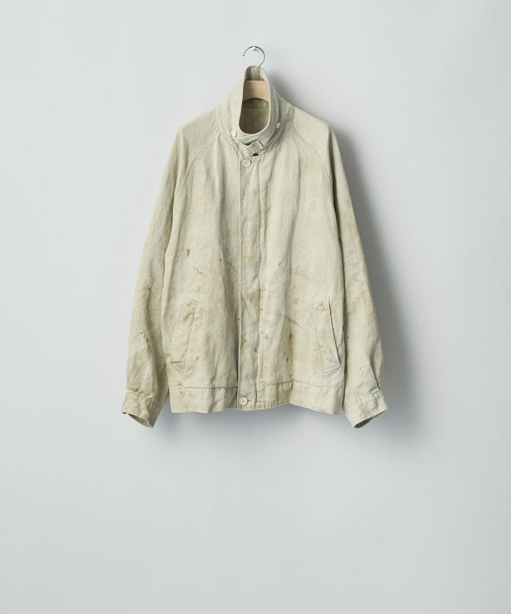 ssstein(シュタイン)のHEAVY LINEN HERRINGBONE ZIP JACKET - NATURALの公式通販サイトsession福岡セレクトショップ