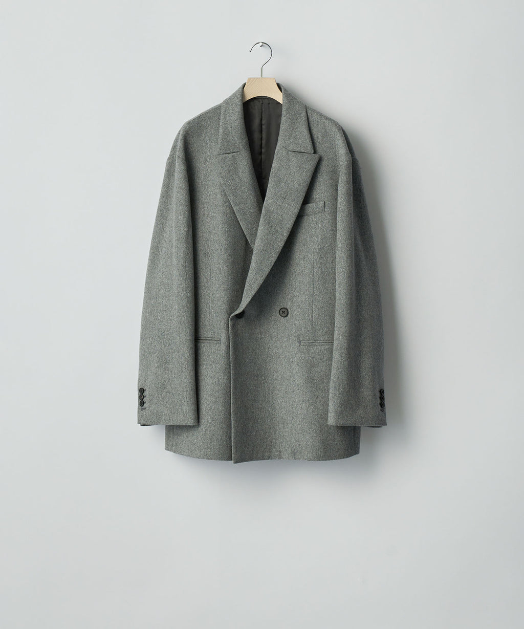 ssstein(シュタイン)のW/CA BEAVER BACK SLASH PEAK LAPEL JACKET - GREYの公式通販サイトsession福岡セレクトショップ