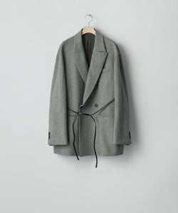 ssstein / シュタイン】W/CA BEAVER BACK SLASH PEAK LAPEL JACKET