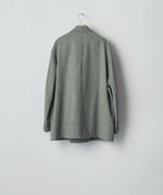 画像をギャラリービューアに読み込む, ssstein(シュタイン)のW/CA BEAVER BACK SLASH PEAK LAPEL JACKET - GREYの公式通販サイトsession福岡セレクトショップ
