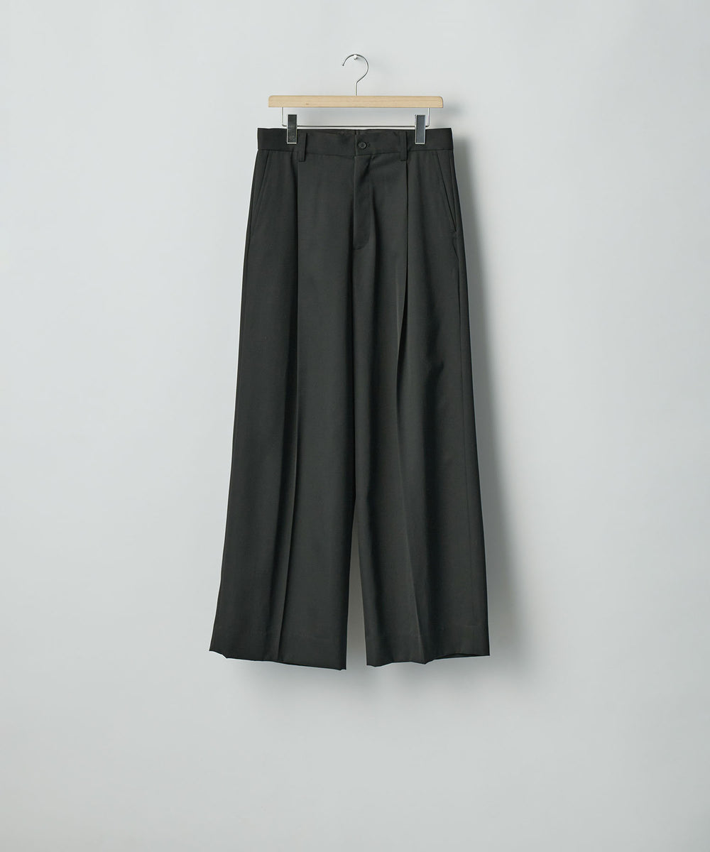 ssstein(シュタイン)のEXTRA WIDE TROUSERS (2/90 WOOL GABARDINE) - BLACKの公式通販サイトsession福岡セレクトショップ