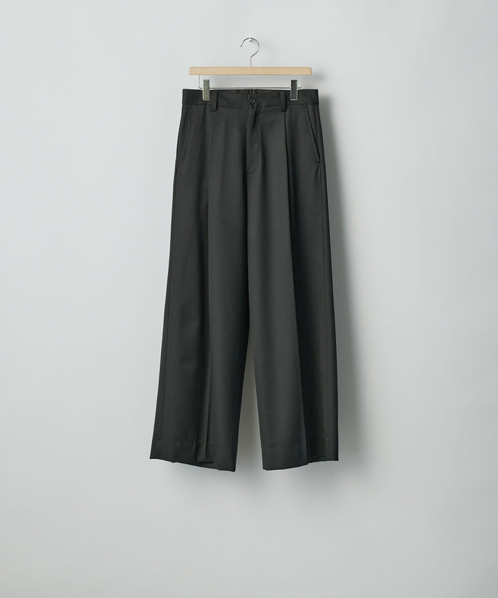 ssstein(シュタイン)のEXTRA WIDE TROUSERS (2/60 WOOL GABARDINE) - BLACKの公式通販サイトsession福岡セレクトショップ