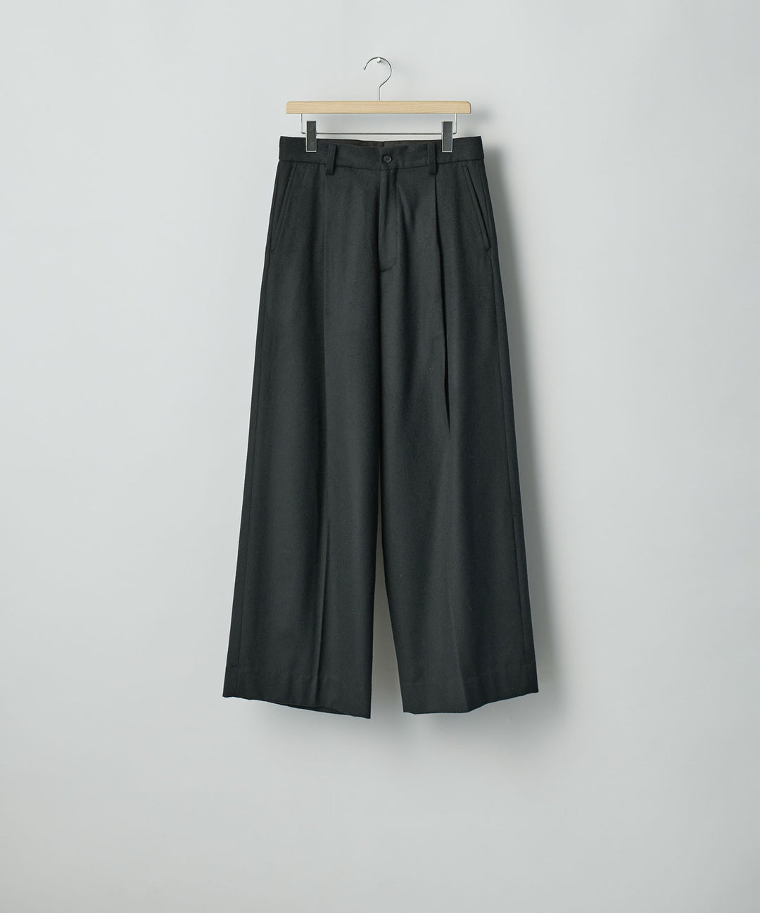 ssstein(シュタイン)のW/CA BEAVER EXTRA WIDE TROUSERS - BLACKの公式通販サイトsession福岡セレクトショップ