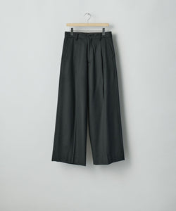 ssstein / シュタイン】W/CA BEAVER EXTRA WIDE TROUSERS - BLACK