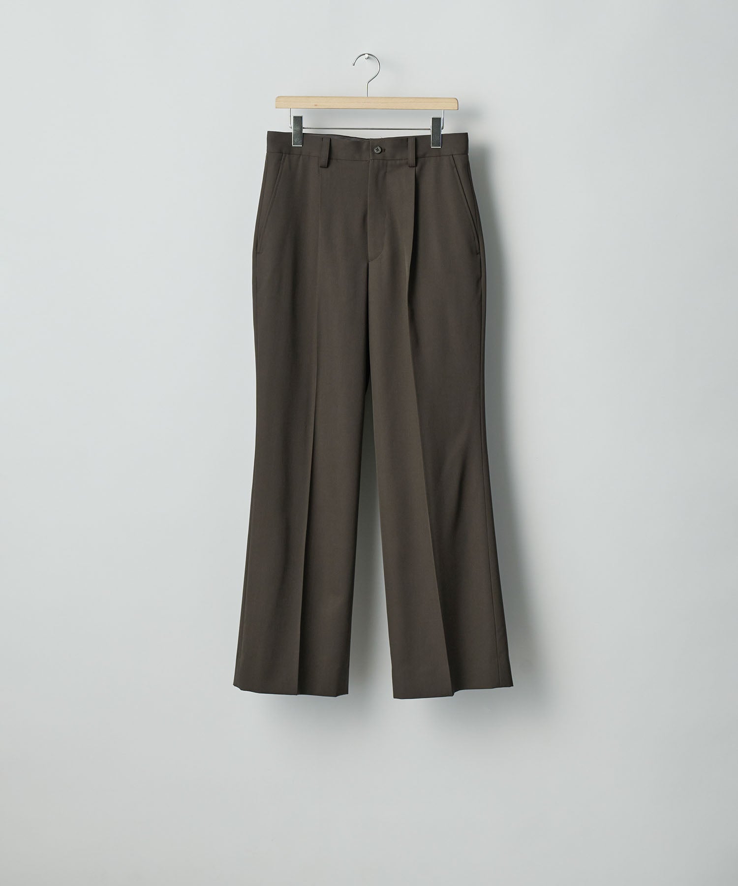 ssstein / シュタイン】FLARE TROUSERS - GREY KHAKI | 公式通販サイト