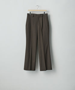 スーツ ssstein 25AW Flare Trousers ST.1262 ssstein / シュタイン】FLARE TROUSERS - GREY KHAKI | 公式通販サイト