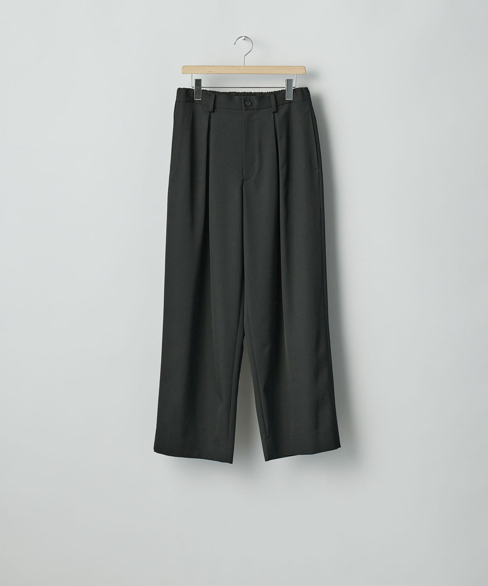 ssstein(シュタイン)のEASY WIDE TROUSERS (2/90 WOOL GABARDINE) - BLACKの公式通販サイトsession福岡セレクトショップ