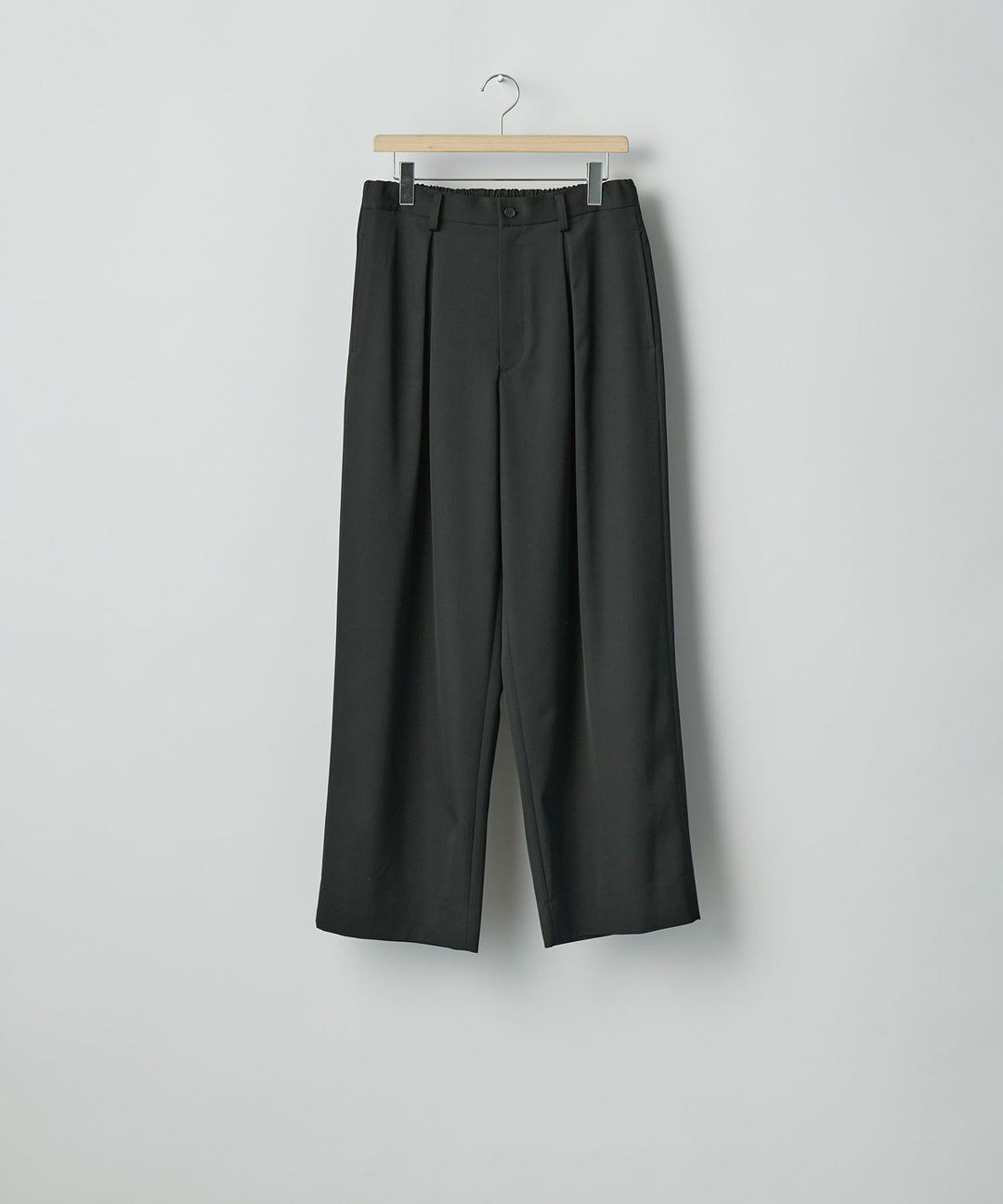 ssstein(シュタイン)のEASY WIDE TROUSERS (2/90 WOOL GABARDINE) - BLACKの公式通販サイトsession福岡セレクトショップ