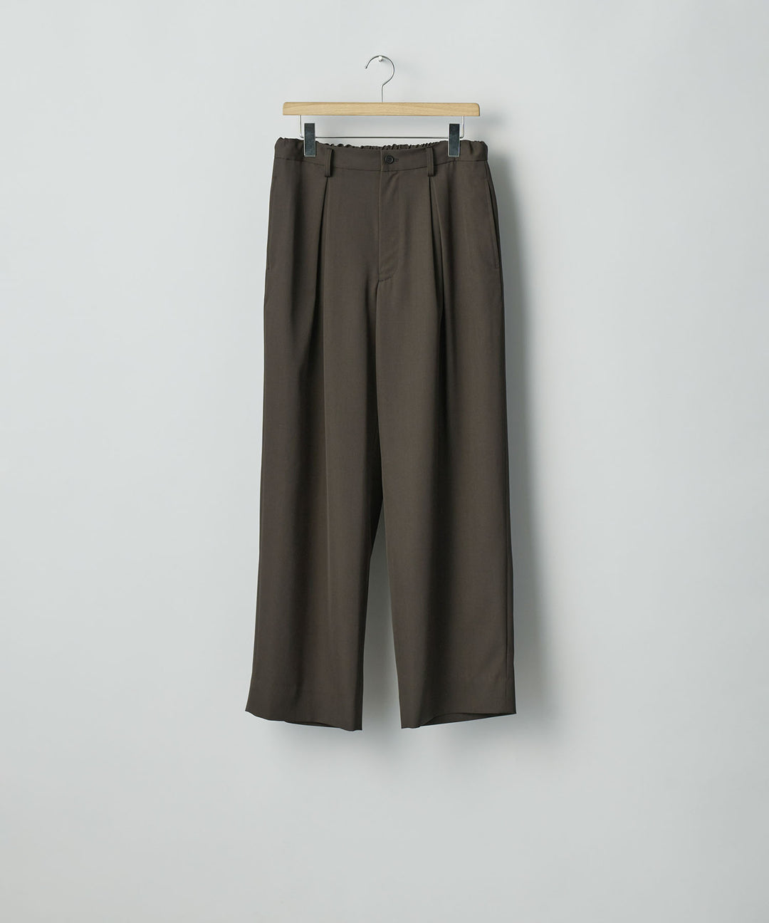 ssstein(シュタイン)のEASY WIDE TROUSERS (2/90 WOOL GABARDINE) - GREY KHAKIの公式通販サイトsession福岡セレクトショップ