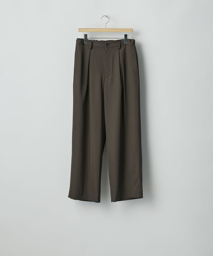 ssstein(シュタイン)のEASY WIDE TROUSERS (2/90 WOOL GABARDINE) - GREY KHAKIの公式通販サイトsession福岡セレクトショップ