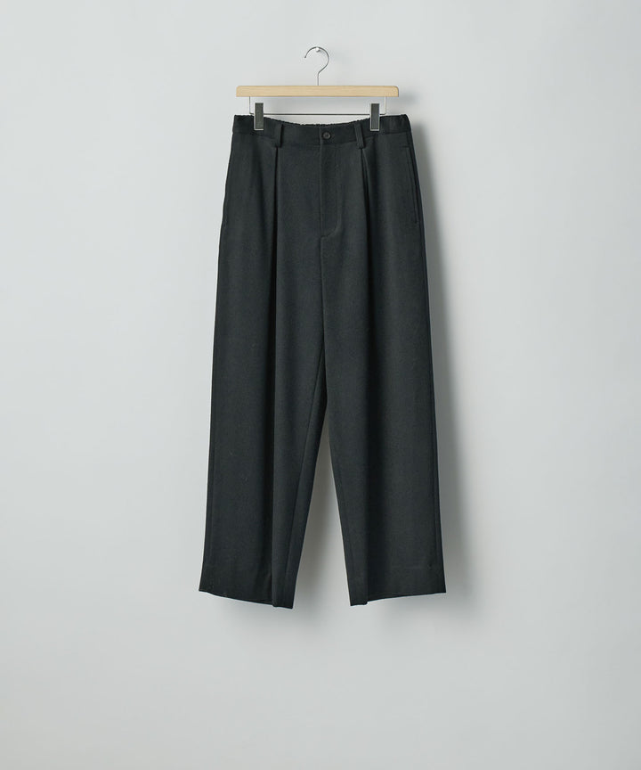 ssstein(シュタイン)のW/CA BEAVER EASY WIDE TROUSERS - BLACKの公式通販サイトsession福岡セレクトショップ