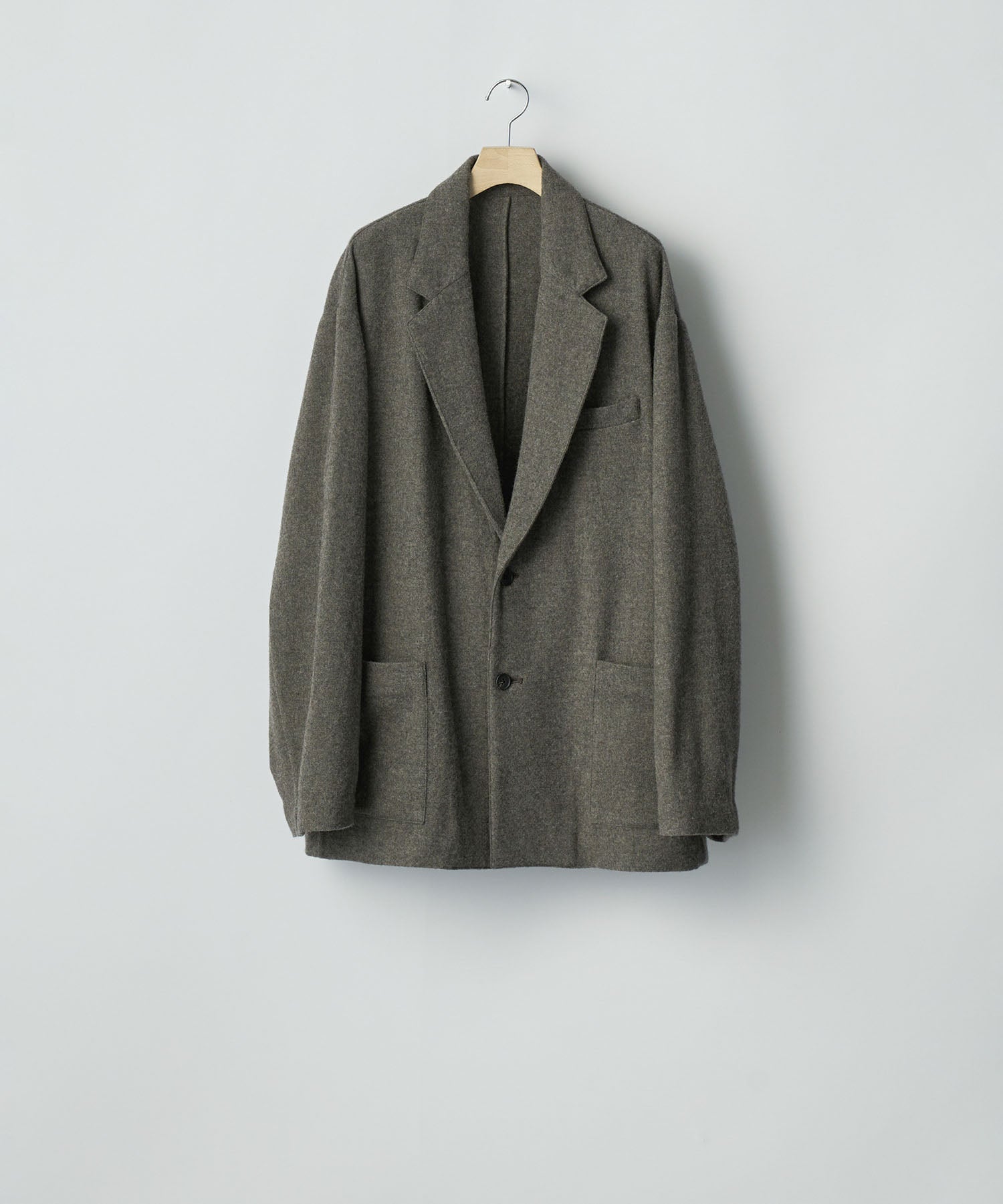 ssstein(シュタイン)のWOOL/CASHMERE FLEECE SINGLE BREASTED JACKET - GREY BROWNの公式通販サイトsession福岡セレクトショップ