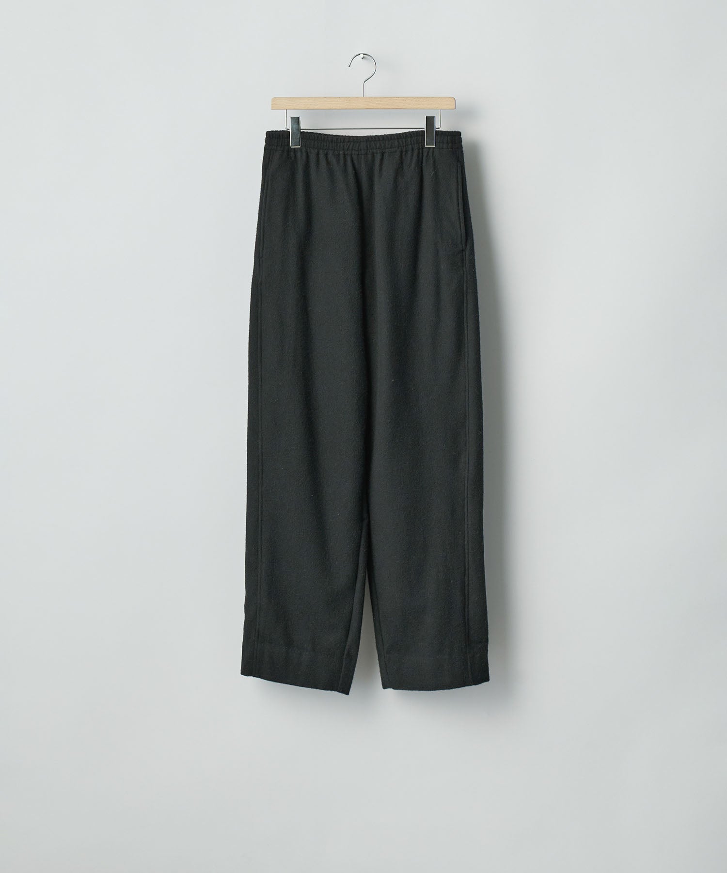ssstein(シュタイン)のWOOL/CASHMERE FLEECE EASY TWIST TROUSERS - BLACKの公式通販サイトsession福岡セレクトショップ