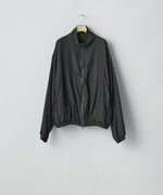 画像をギャラリービューアに読み込む, ssstein(シュタイン)のWOOL/SILK SHIRRED LIGHT ZIP JACKET - BLACKの公式通販サイトsession福岡セレクトショップ
