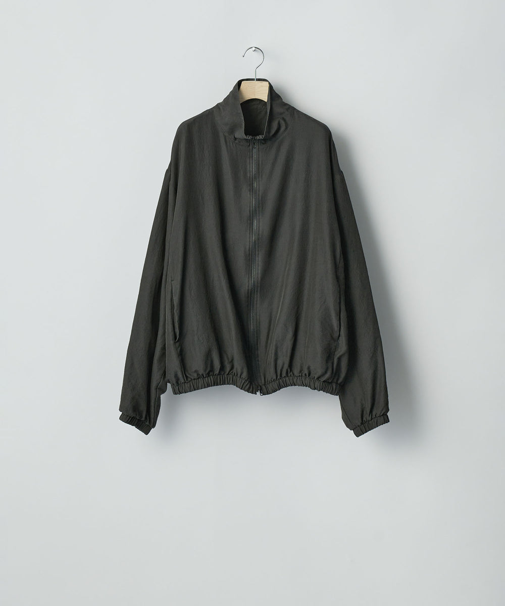 ssstein(シュタイン)のWOOL/SILK SHIRRED LIGHT ZIP JACKET - DARK CHARCOALの公式通販サイトsession福岡セレクトショップ