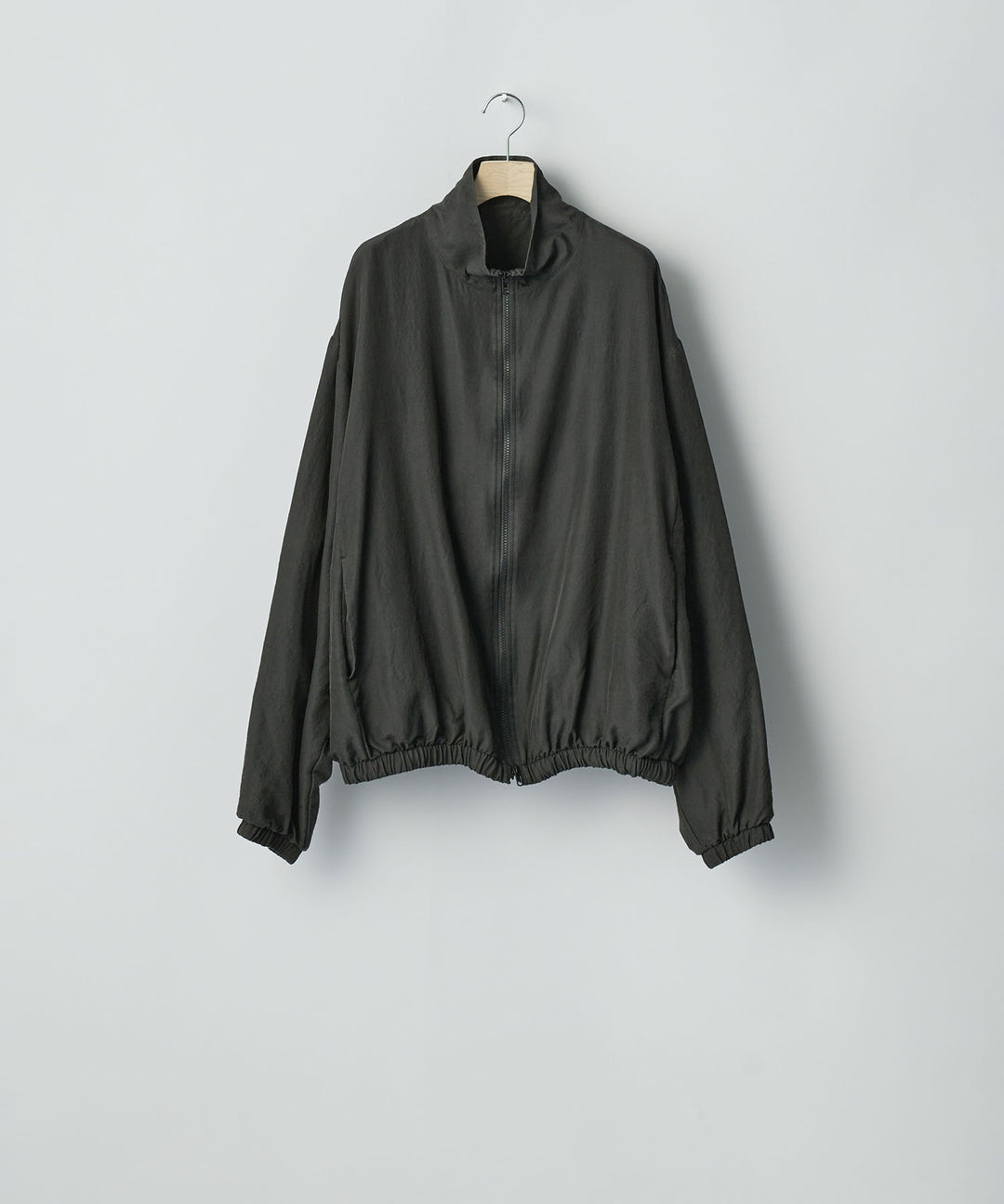 ssstein(シュタイン)のWOOL/SILK SHIRRED LIGHT ZIP JACKET - DARK CHARCOALの公式通販サイトsession福岡セレクトショップ