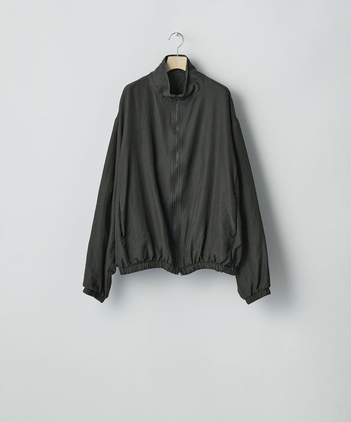 ssstein(シュタイン)のWOOL/SILK SHIRRED LIGHT ZIP JACKET - DARK CHARCOALの公式通販サイトsession福岡セレクトショップ