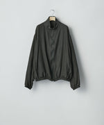 画像をギャラリービューアに読み込む, ssstein(シュタイン)のWOOL/SILK SHIRRED LIGHT ZIP JACKET - DARK CHARCOALの公式通販サイトsession福岡セレクトショップ
