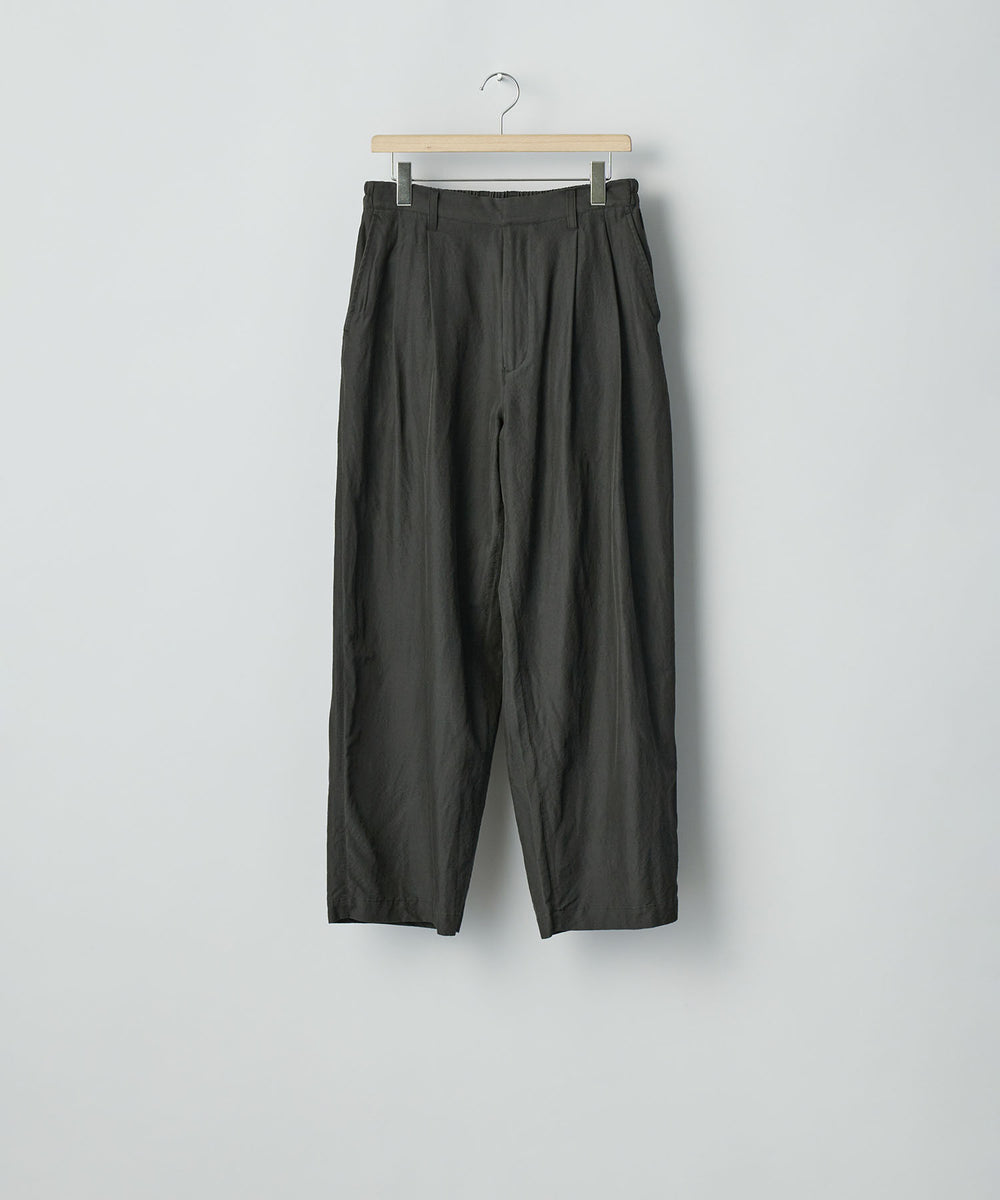 ssstein(シュタイン)のWOOL/SILK WIDE EASY TROUSERS - DARK CHARCOALの公式通販サイトsession福岡セレクトショップ