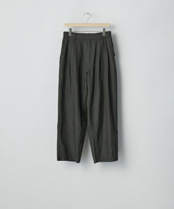 ssstein / シュタイン】WOOL/SILK WIDE EASY TROUSERS - DARK CHARCOAL
