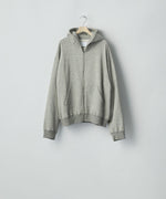 画像をギャラリービューアに読み込む, ssstein(シュタイン)のYAK/COTTON SWEAT ZIP HOODY - TOP GREYの公式通販サイトsession福岡セレクトショップ
