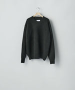 画像をギャラリービューアに読み込む, ssstein(シュタイン)のEXTRA FINE WOOL WARM KNIT CREW NECK LS - BLACKの公式通販サイトsession福岡セレクトショップ
