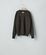 画像をギャラリービューアに読み込む, ssstein(シュタイン)のEXTRA FINE WOOL WARM KNIT CREW NECK LS - DARK BROWNの公式通販サイトsession福岡セレクトショップ
