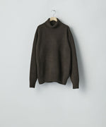 画像をギャラリービューアに読み込む, ssstein(シュタイン)のEXTRA FINE WOOL WARM KNIT TURTLE NECK LS - DARK BROWNの公式通販サイトsession福岡セレクトショップ
