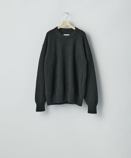 ssstein / シュタイン】WOOL/ALPACA KNIT CREW NECK LS - BLACK | 公式