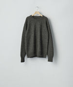 画像をギャラリービューアに読み込む, ssstein(シュタイン)のWOOL/ALPACA KNIT CREW NECK LS - CHARCOALの公式通販サイトsession福岡セレクトショップ
