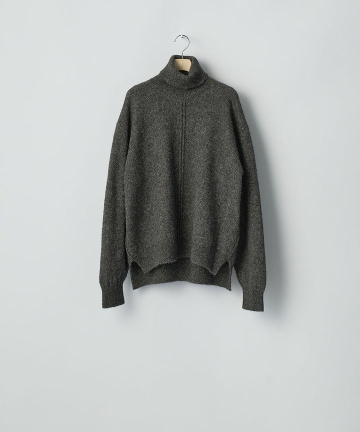 ssstein(シュタイン)のWOOL/ALPACA KNIT LOOSE TURTLE NECK PO - CHARCOALの公式通販サイトsession福岡セレクトショップ