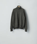 画像をギャラリービューアに読み込む, ssstein(シュタイン)のWOOL/ALPACA KNIT LOOSE TURTLE NECK PO - CHARCOALの公式通販サイトsession福岡セレクトショップ
