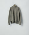 【ssstein】WOOL/ALPACA KNIT LOOSE TURTLE NECK PO - GREIGE
