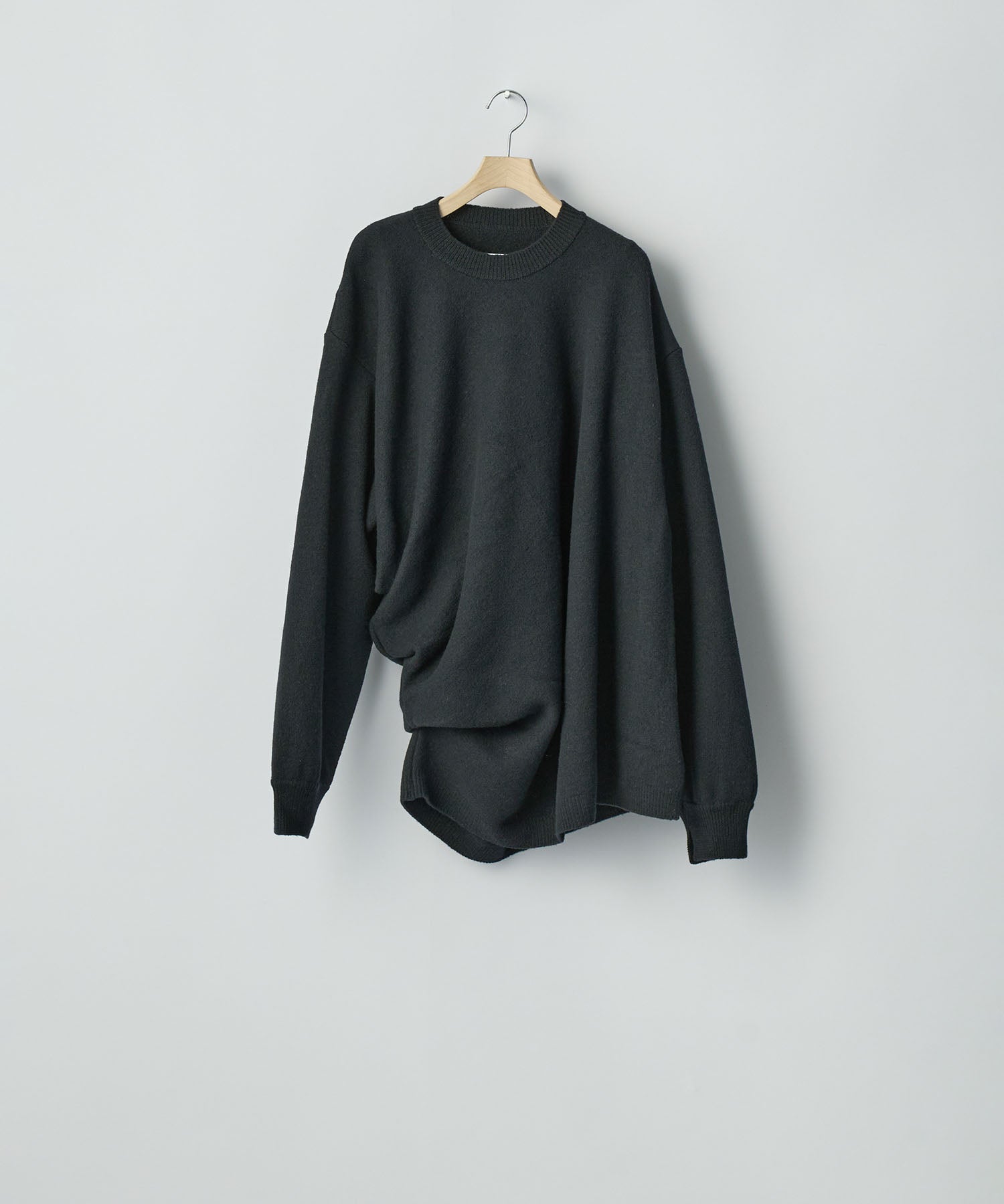 ssstein(シュタイン)のEXTRA FINE WOOL KNIT DEFORMED LS - BLACKの公式通販サイトsession福岡セレクトショップ