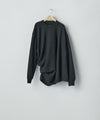 【ssstein】EXTRA FINE WOOL KNIT DEFORMED LS - BLACK
