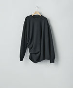 画像をギャラリービューアに読み込む, ssstein(シュタイン)のEXTRA FINE WOOL KNIT DEFORMED LS - BLACKの公式通販サイトsession福岡セレクトショップ
