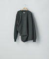 【ssstein】EXTRA FINE WOOL KNIT DEFORMED LS - CHARCOAL