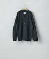 【ssstein】EXTRA FINE WOOL KNIT TUCKED CARDIGAN - BLACK