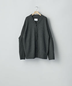 シュタイン ウール カーディガン S ssstein / シュタイン】EXTRA FINE WOOL KNIT TUCKED CARDIGAN